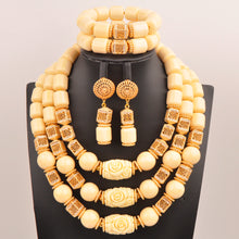 artifical coral beads nigerian jewelry sets for woman weddings
