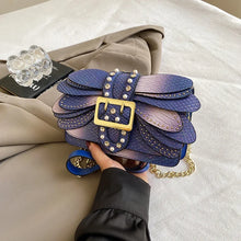 2024 New Handmade Rivet Butterfly Wing Crossbody Bag Women Designer Handbag And Purse Small Square Bag 8 Color Pu Leather Bags