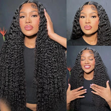 Wear And Go Best Water Wave 13x4 HD Lace Frontal Wig Wet Glueless Deep Water Cheap Wigs On Clearance Sale Human Hair 180% Wig