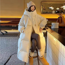 Women's Long Over Knee Thick Down Cotton Jacket