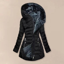 Women's Winter Plush Lining Hooded Warm Windproof Down Coat