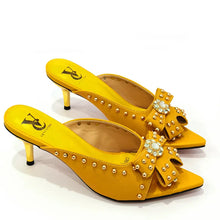 2022 Rivet Style  Women Shoes and Bag to Match in Color matching High Quality Nigerian Design Matching Shoes and Bag