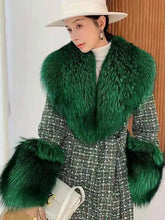 Women's Warm Fluffy Shawl Fashionable Artificial Fluffy Collar Scarve