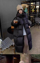 Women's Fashionable Long Winter Hooded Parka Jacket
