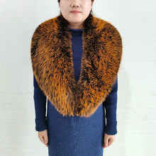 Women's Warm Fluffy Shawl Fashionable Artificial Fluffy Collar Scarve