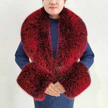 Women's Warm Fluffy Shawl Fashionable Artificial Fluffy Collar Scarve