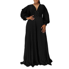 Autumn Dashiki African Clothes for Women African Long Sleeve V-neck Polyester Long Jumpsuit Outfits Elegant African Clothing 3XL