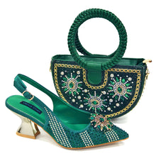 2024 Nigerian Design Evening Party Shoes And Bag Set Lucky Star Bag With Elegant Pointed Tip Women Shoes