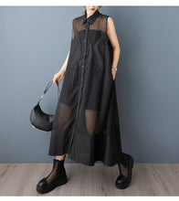 NYFS 2025 Summer New Loose plus Size Organya splicing sleeveless Shirt Dress Robe Elbise Korean Style Women Dress