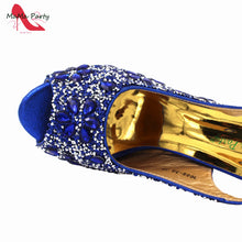 2024 Fashion New Arrivals INS Hot Sale Full Crystal Shinning Shoes and Bag Set for Dress in Red Color Sandals Christmas Party
