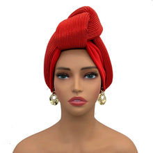 Fashion Women's Turban Cap Glitter Knoted Head Wraps African Auto Gele Nigeria Wedding Headtie Party Headwear Muslim Hat
