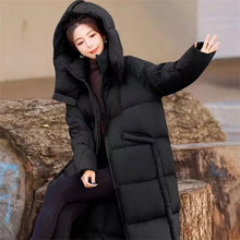 Women's New Winter Parkas Long Down Padded Jacket Hooded thick Warm