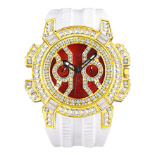 MISSFOX New Red Quartz Watch For Men Luxury Hip Hop Streetwear Clock Waterproof watches AAA Quartz Men's Wristwatches