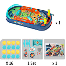 Children Pinball Machine Toy Marble Table Battle Catapult Marble Game Hand Eye Coordination Parent Child Interaction Toy for Kid