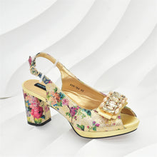 Italian Shoes and Bags Matching Set with Rhinestone Wedding Shoes for Women Bride Luxury Full Rhinestone Party Pumps for Ladies
