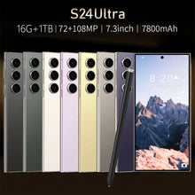 New S24 Ultra Original Smartphone 7.3HD 5G Snapdragon 8 Gen 3 Cellphones 7800mAh Mobile Phones Face Unlocked Cell Phone Android