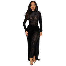 CM.YAYA Women's Set Leopard Velvet Long Sleeve Jumpsuits +Long Skirts 2025 Spring Streetwear Sexy Party Two 2 Piece Sets Outfits