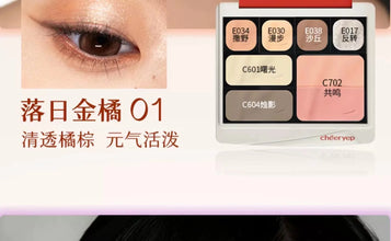 Qianyan Monochrome Eyeshadow Cheeryep Chameleon Highlight Pearlescent Highgloss Eye Shadow Matte Self Assembled