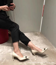 2022 Women Party Bridal Wedding Shoes Luxury Pumps Metal Plate Glitter High Heels Ladies Stiletto Dress Pointed Toe Bombas Mujer