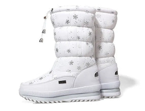 Winter women's Warm Plush Mid-calf Waterproof Snow Boot