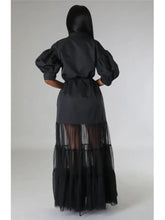 Fashionable White Lace Shirt Short Sleeve Dresses For Women'S Summer New Elegant Lace-up Pocket Lace Shirt Long Dress Female