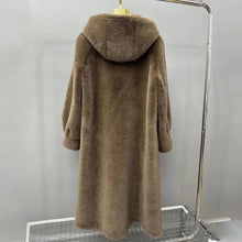 Women's Single Breasted Thick Hooded Winter Jacket