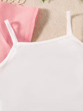Summer children fashion simple casual 3-piece girls casual sportswear holiday summer relaxed comfortable casual jogging set