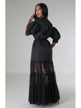 Fashionable White Lace Shirt Short Sleeve Dresses For Women'S Summer New Elegant Lace-up Pocket Lace Shirt Long Dress Female