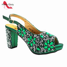 2024 Fashion New Arrivals INS Hot Sale Full Crystal Shinning Shoes and Bag Set for Dress in Red Color Sandals Christmas Party