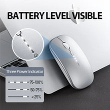 IM1P Rechargeable Wireless Mouse [Power Display Enhanced Edition] Office Light Sound Laptop Home 2.4G Ultra Thin Portable