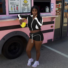 Women Patchwork 2 Piece Set Trendy Sporty Outfits