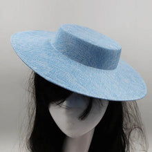 Ladies Fascinators Millinery Hat Base Party Wedding Fake Sinamay Hat Wide Brim DIY Kentucky Derby Headpiece Hair Accessories