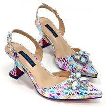 2024 Champagne Color Thin Heels Pointed Toe Crystal Design Ladies Shoes Matching Bag Set For Women Weeding Party Pump