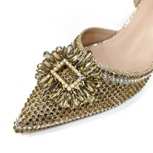 2025 Nigerian Women's Party Shoes and Bags Medium Heel Pointed Toe Elegant Party Footwear With Matching Color Handbag for Women