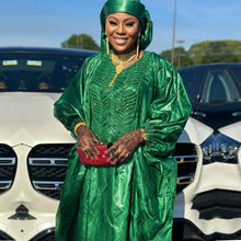 African Dresses For Women Luxury Boubou Material Rich Embroidery Design