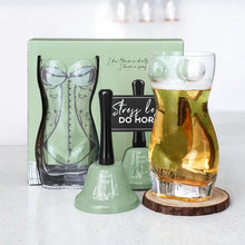 BespritGift Creative Glass Beer Mug 400ml Hand Bell Novelty Gift Set Humor Relax Design for Men & Beer Lovers Unique Drinkware