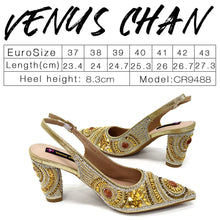 Spot Goods Elegant Streamlined Pointed Toe Women's Shoes Matching Flower Basket Handbag Party Women's Shoes And Bag Set