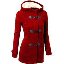 Womens Winter Hooded Cardigans Fleece Outerwear Hooded Jacket