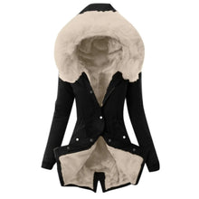 Women's Faux Fur Collar Hooded Warm Cotton Jacket