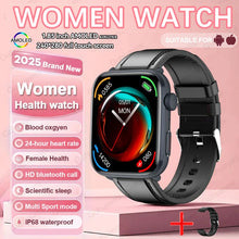 2025 AI Diagnosis NFC Smart Watch Women 1.85 inch AMOLED Blood pressure Heart Rate Temperature BT call Smartwatches Men For IOS