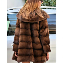 Women's Luxury Hooded Faux Fur Mid-length Jacket