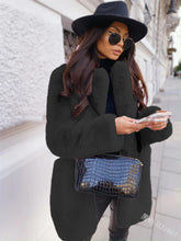 Women's Faux Fur Coat Long Sleeve Lapel Winter Coat