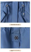 Women's Long Fashionable Hooded Winter Fur Collar Jacket