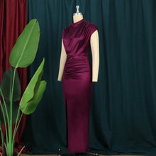 Burgundy Dresses Plus Size 4XL Sexy Bodycon Long Prom Slit Evening Birthday Party Cocktail Outfits for Ladies 2024 Spring Summer