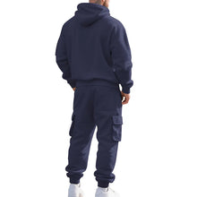 Men's 2 Piece Long Sleeve Athletic Full Zip Jogging Sweatsuits