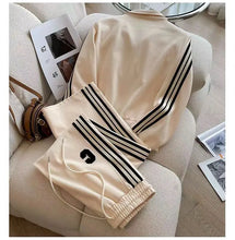 Spring and Autumn Leisure Fashion Sports Set New High end Western Style Coat Wide Leg Pants Two piece Set pant sets women pants