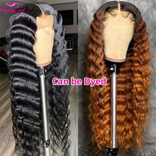Loose Deep Wave Lace Front Wig Human Hair Wigs For Women Pre Plucked Brazilian 13x4 Frontal Wig Deep Part 180% Density Remy Wigs