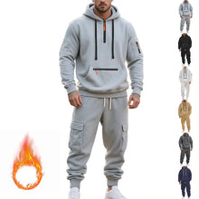 Men's 2 Piece Long Sleeve Athletic Full Zip Jogging Sweatsuits