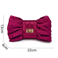 Women's Italian Party Shoes and Bag Set With Elegant Diamond Butterfly