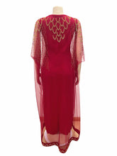 Fake Two-Piece African Dresses for Women 2025 Traditional Nigeria Mesh Hot Drill Caftan Dress Abaya Musulman Robe Femme Clothes